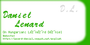 daniel lenard business card